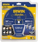 Irwin Marples 10" Carbide Tipped Circular Saw Blade 80 Tooth, 1853160 New. Price: $47.99.