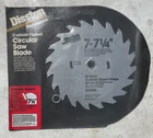 Disston 7-71/4 Inch 20 Tooth Carbide Tipped Blade Circular Saw C24714 New Sealed. Price: $9.46.