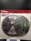 Hyper 3- Piece 6 1/2 Inch Circular Saw Blade Set For Tough, New. Price: $21.00.