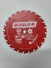 Diablo D0524X Circular Saw Blade 5-3/8" Teeth Arbor Size 10MM New No Pkg Open. Price: $9.50.