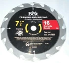 Do It Best 7 1/4" 16 Teeth Saw Blade Framing And Ripping Fast Cut Usa Seller Open. Price: $9.99.