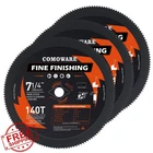 Comoware 7-1/4" Circular Saw Blade, 3 Pcs, 140T, 5/8" Arbor, Wood Blades New. Price: $27.99.