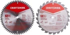 Craftsman 10IN Miter Saw Blades - Pack 24T & 60T, (CMAS210CMB) New. Price: $20.00.
