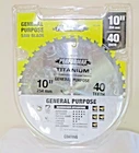 New Performax General Purpose Circular Saw Blade Titanium 10 40T C3 Micrograin. Price: $9.98.