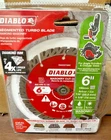 Diablo DMADST0600 In. Diamond Segmented Turbo Cut-off Discs For Masonry New. Price: $38.99.