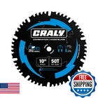 Craly 10" 50T Combination Saw Blade, 5/8" Arbor Carbide Tipped Circular New. Price: $47.98.