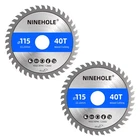 Ninehole 2PACK 4-1/2INCH Circular 115X22.23MM, 40T, 2PCS, Silver Or Gray New. Price: $13.09.