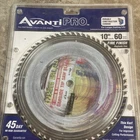 Avanti Pro 10" 60 Tooth Fine Finish Circular Saw Thin Kerf Carbide Blade Gc New. Price: $16.00.