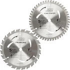 5-1/2" (10MM Arbor) Circular Saw Blades 48TOOTH+24TOOTH, Heavy Duty Combo New. Price: $26.78.