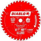 Diablo High-performance Finish Trim Saw Blade Wood 6-1/2" X 40-TEETH New. Price: $18.99.