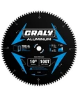 Craly Inch Teeth Aluminum And 10'', 5/8'' Arbor, 100T, Black New. Price: $50.46.