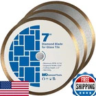 Ediamondtools 7 Saw Blades For Glass Mosaic 5/8 Arbor 3-PACK New. Price: $151.98.