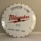 Milwaukee 48-41-0720 Framing Wood Blade 7-1/4" 24 Tooth Arbor 5/8" New. Price: $14.99.