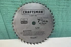 Craftsman Circular Cut/rip Saw Blade 7 1/4-IN. 40 Tooth Steel Open. Price: $11.00.