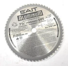 United Abrasives Sait Aluminum Metal Cutting Saw Blade 7-1/4" 60T 5800 Rpm New. Price: $34.99.