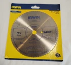 Irwin 11840 7-1/4" 140T Steel Circular Saw Blades Wood Cutting New. Price: $8.09.