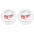 Milwaukee 6-1/2" Circular Saw Blade 24-TOOTH 2-PACK Carbide Anti-friction New. Price: $25.93.