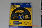 New Irwin Marathon 10 Inch 40T 14133 Circular Saw Blade Decks/general Purpose. Price: $14.99.