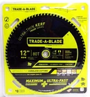 (j) Norske Trade-a-blade 12" X 80T Ultra Thin Kerf Carbide Saw #TCSBT029 New. Price: $48.99.