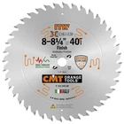Cmt Orange Tools 251.040.08 Itk Finish Blade 8-1/4" 40T 5/8" Thin Kerf New. Price: $54.67.