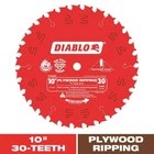 Diablo D1030X Tooth Hi-density Carbide Plywood Ripping Saw Blade Dia. In. New. Price: $39.87.