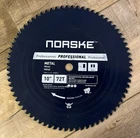 Norske Tools NCSBP216 10 Inch 72T Metal Cutting Saw Blade For Steel Roofing Used. Price: $33.00.