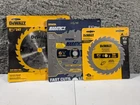 Dewalt 24T & Irwin 18T, 6-1/2" 5-3/8" Circular Saw Blades Lot Of New. Price: $29.95.