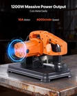 Chop Saw, 7-1/4 Stainless Steel Cold Cut Blade, 1200 Motor, 4000 R/min Spe New. Price: $175.14.
