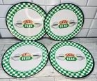 Friends Tv Series Central Perk Green Melamine 10" Dinner Plates Set Of 4 Used. Price: $18.00.
