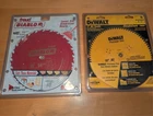Lot Of New 10-INCH Saw Blades: Dewalt DW3218PT Crosscut & Freud D1024X Ripping. Price: $29.95.
