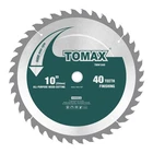 Tomax 10-INCH 40 Tooth Atb Finishing Saw Blade With 5/8-INCH Arbor New. Price: $34.18.