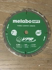 Metabo Hpt Demolition 7-1/4 Inch 24-TOOTH Saw Blade New. Price: $12.99.