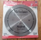 Nicholson Magicut Cutoff 10" Blade For Table Saw, Miter New. Price: $8.75.