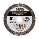 Ridgid Turbo-v 5 In. Rim Diamond Blade For Masonry High Efficiency Cutting New. Price: $15.95.