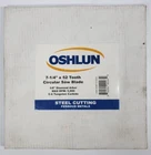 Oshlun SBF-072552 7-1/4" X 52T Steel Cutting Saw Blade New. Price: $31.99.