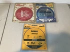 Lot 3 10IN Diamond & 60T Saw Blades Dewalt DW4761 Diablo Avanti Pro Used. Price: $59.99.
