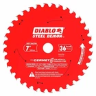 Diablo D0736CFM 7IN 36T Steel Demon Cermet Ii Saw Blade 20MM Arbor New. Price: $41.34.