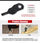 3PC Bi Metal Wood & Oscillating Multi Tool Long Flush Saw Blade 95X10MM Brand. Price: $13.65.