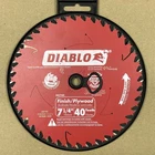 Diablo Italy D0740R Finishing Plywood Circular Saw Blade 7-1/4" X Tpi 5/8" New. Price: $19.97.