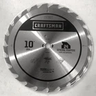 CRAFTSMAN10" X 24 Tooth Carbide Circular Saw Blade 37657 New. Price: $12.00.