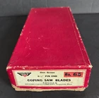 Nos 100+ Millers' Falls Tools Coping Saw Blades 6.5" Pattern No. 65, Disston New. Price: $49.95.