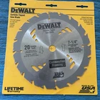 Dewalt DW3173 Circular Saw Blade Silver 7-1/4" New. Price: $13.89.