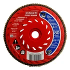 Diablo DCX045080B01F 4-1/2" Steel Demon Flap Disc For Metal With Speed Hub New. Price: $23.63.