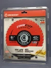 Crescent 8-1/4" X 40-TOOTH Finecut Finishing Circular Saw Blade CSBFN-840 New. Price: $34.95.
