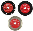 New Milwaukee 3" 2522-20 Tool Blades 49-94-3005, 49-94-3000 & 49-94-3010 Open. Price: $33.99.