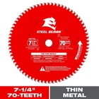 Diablo 7-1/4IN. X 70-TEETH Steel Demon Carbide-tipped Saw Blade For Thin Metal Used. Price: $24.95.