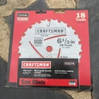 Craftsman C200 Carbide Saw Blade 6 1/2 , 18 Tooth New. Price: $16.25.