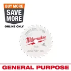 Milwaukee 6 1 In X 24 Tooth Carbide General Purpose Track Saw Blade Pack New. Price: $49.96.