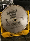 Dewalt DW4712B 7" Dry/wet Masonry Blade Pack Of 10 New. Price: $39.00.