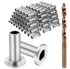 120 Pack Stainless Steel Protector Sleeves For 1/8" 5/32" 3/16" Deck Cable Ra New. Price: $38.06.